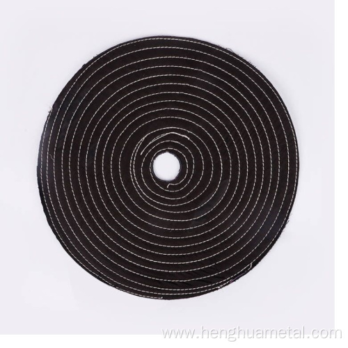 BLACK COTTON BUFFING WHEEL FOR HARDWARE